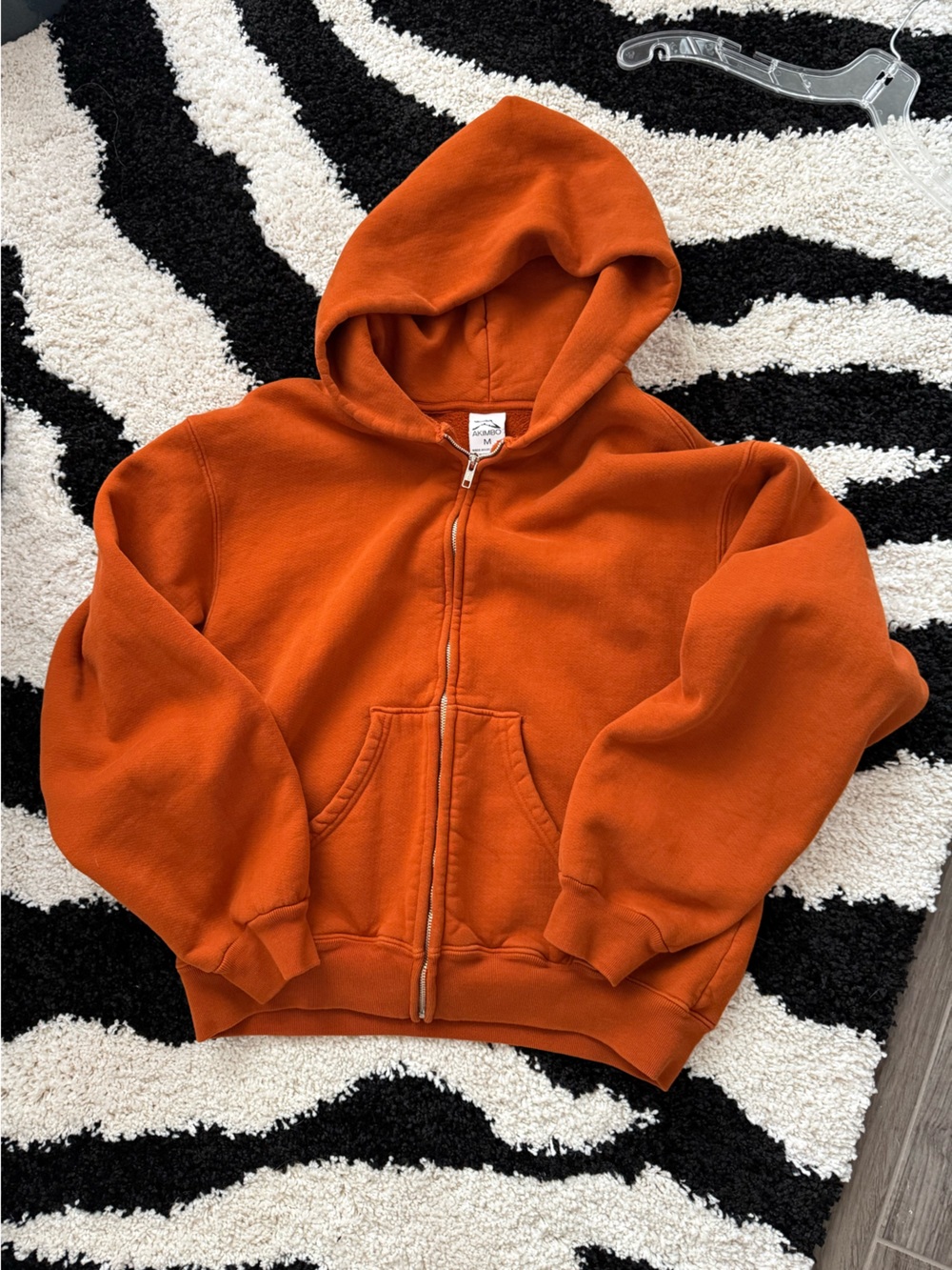 Akimbo Burnt Orange Zip up hoodie